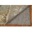 Tapis carré bleu clair en laine Oushak