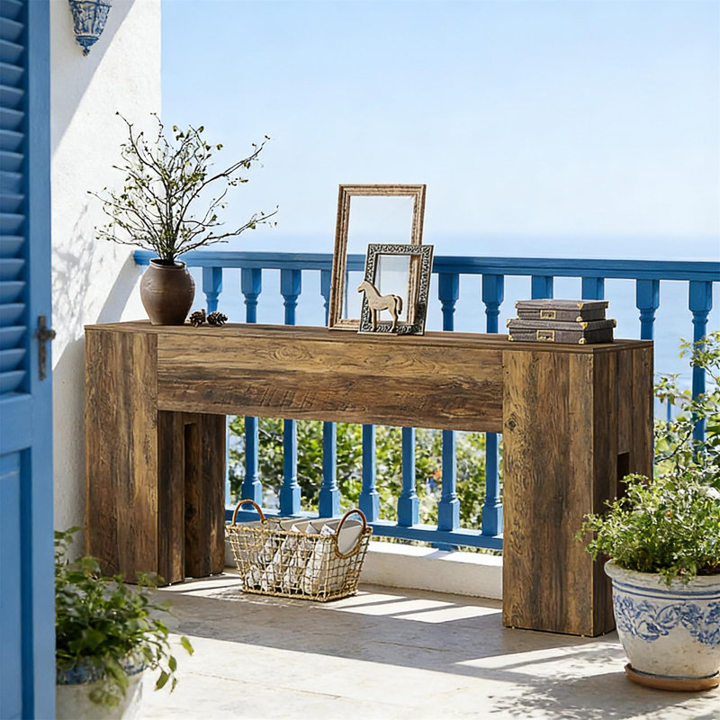 Table d'appoint, Brun rustique