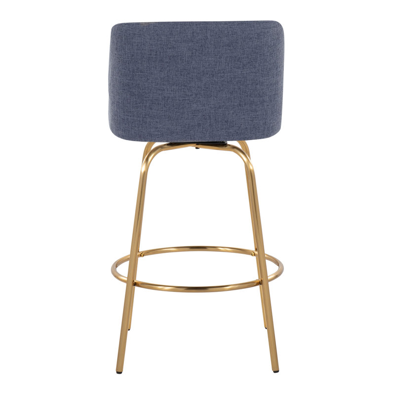 Contemporary Counter Stool, Bleu