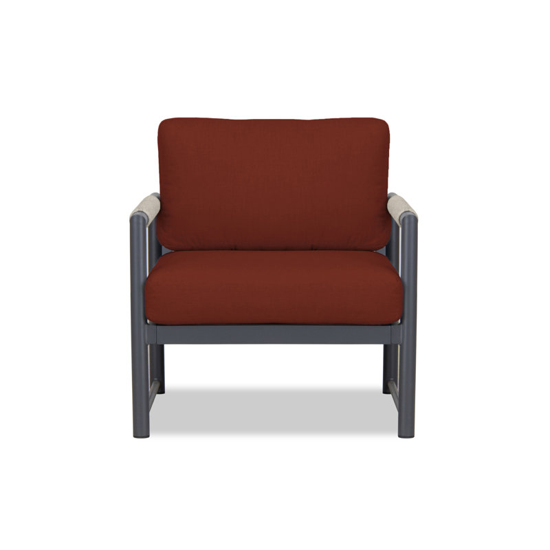 Alto Outdoor Lounge Chair, Cast Silver Sunbrella®, Slate Gray