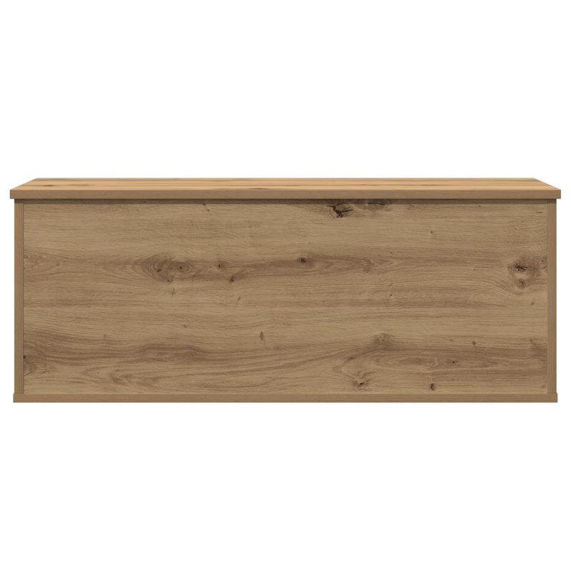 vidaXL Storage Box with Storage Artisan Oak 35.43 x 13.78 x 13.78 in