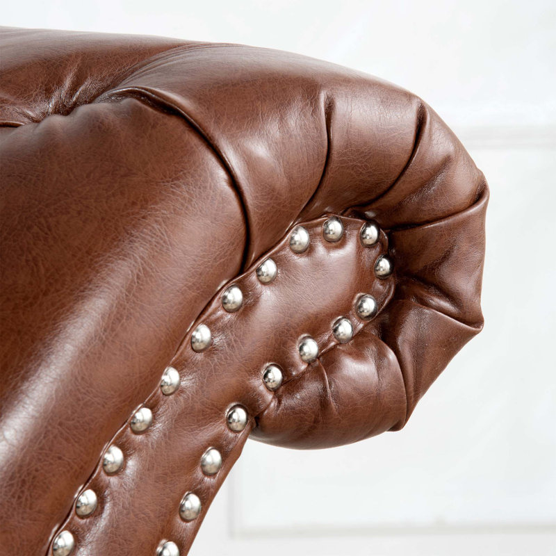 Chaise longue sans accoudoirs touffetée