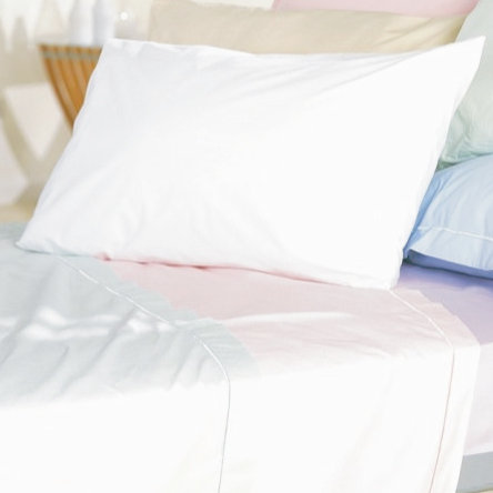Plain Dye 400 TC Egyptian-Quality Cotton Oxford Pillowcase, 76cm H x 51cm W, White