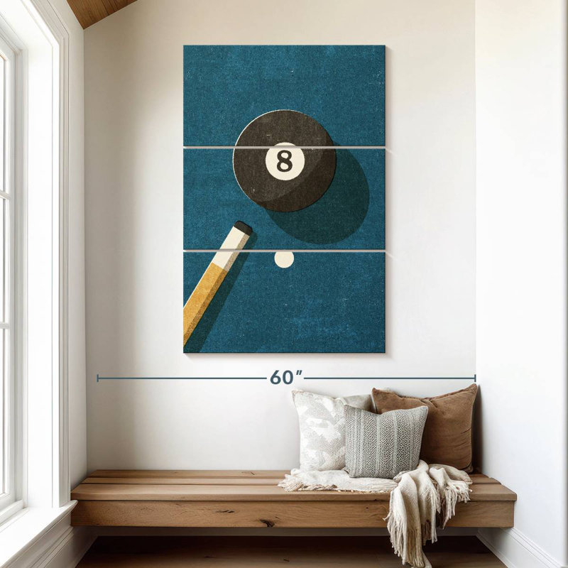 Balle de billard Senne 8, H 50 po x l 32 po