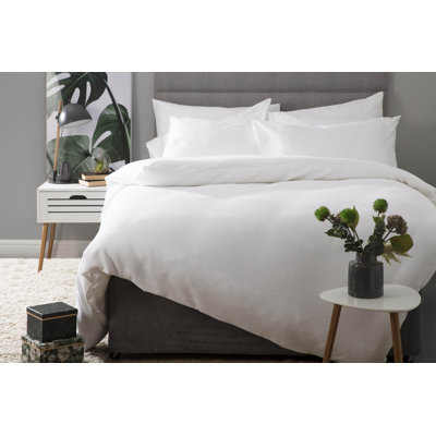 Mavrakis Cotton Solid Colour Duvet Cover Set with Pillowcases