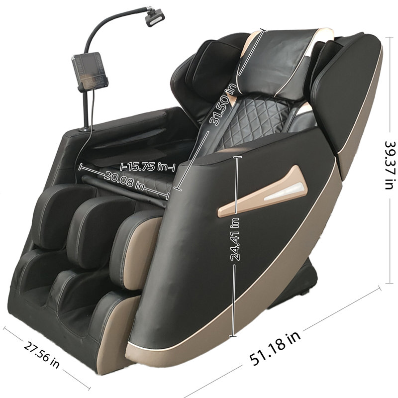 Fauteuil de massage à pression zéro, chaleur et pieds Laneyah