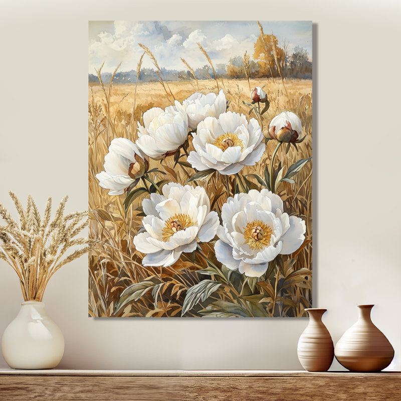 Barkett - impressions murales florales, H 32 po x l 24 po, Toile tendue, Ne s’applique pas