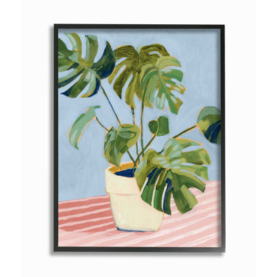 «Monstera d'intérieur plante feuilles» par Victoria Borges - impression d'art graphique