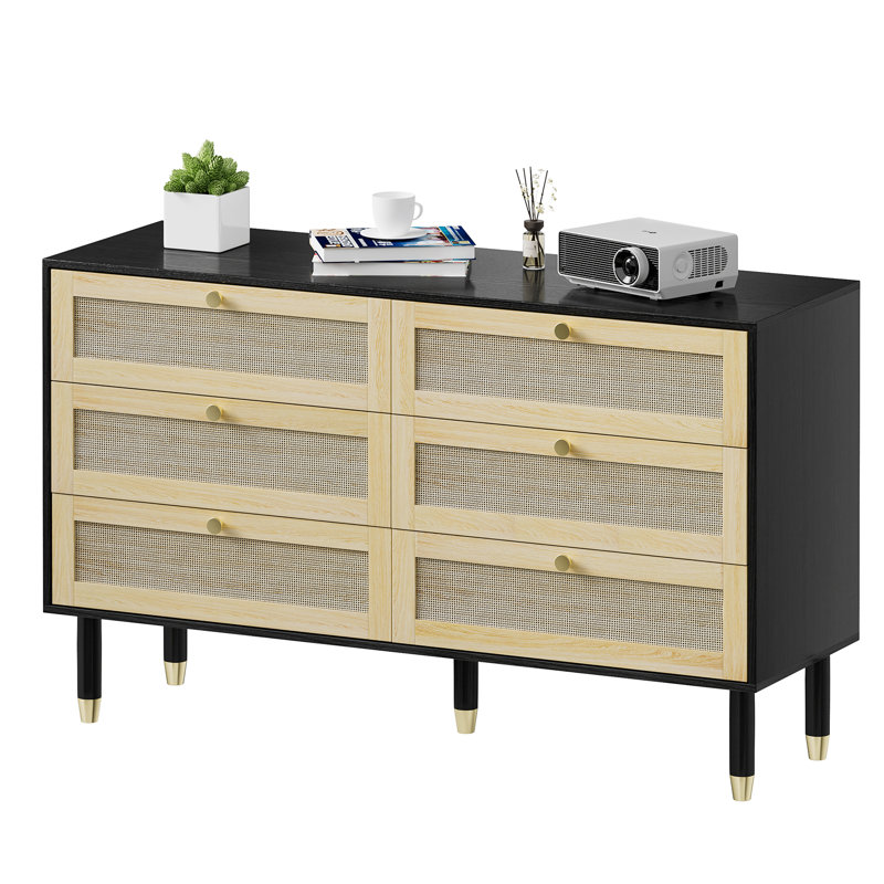 Commode double 6 tiroirs Almeda