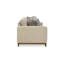 Canapé Chesleigh 93 po, 4 coussins décoratifs, pieds en faux bois, polyester beige