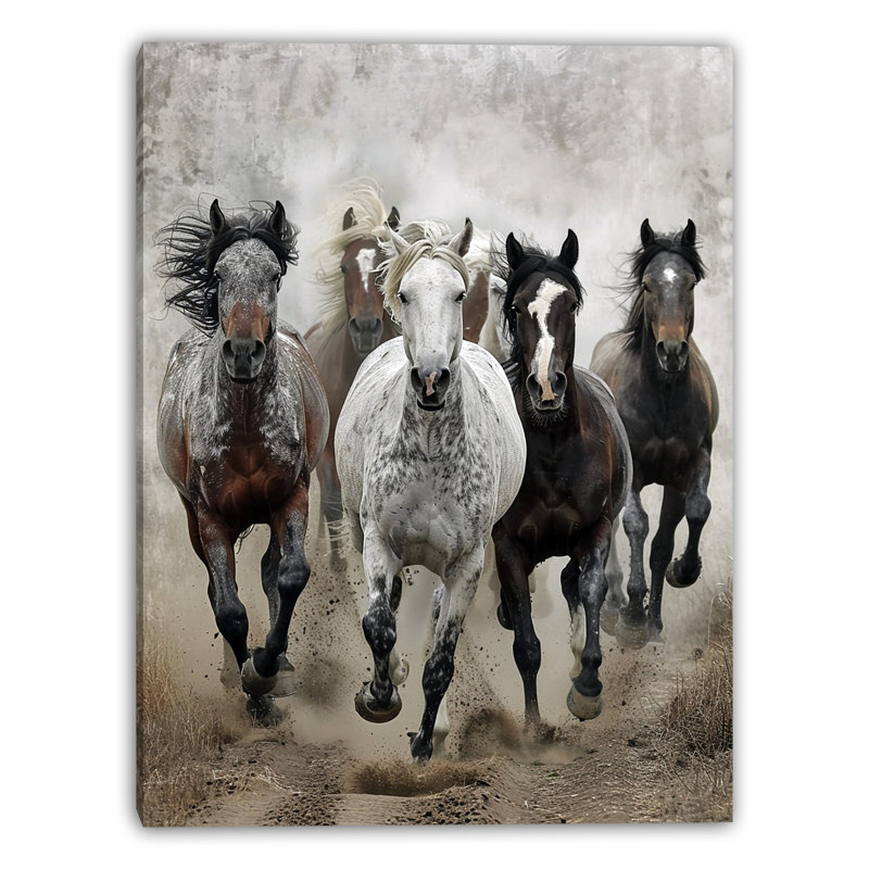 Art mural sur toile Earth Galop, L 12 po x H 16 po x P 1 po