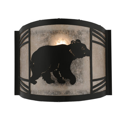 Rustic Lodge Flush Mounted Sconce