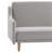 Upholstered Split Back Futon Sofa With Curved Arms And Solid Wood Legs-88754076