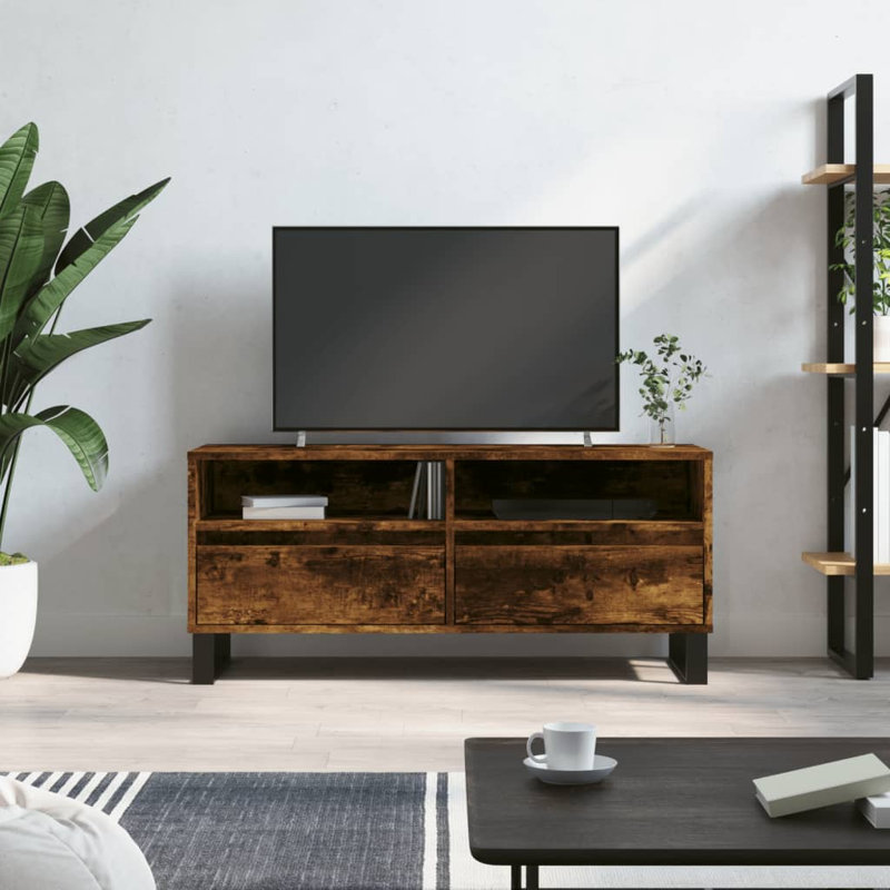 Siilata TV Stand, Smoked Oak