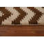 Tapis brun / crème en laine noué à la main de conception unique 6 pi 8 po x 9 pi 11 po New Age