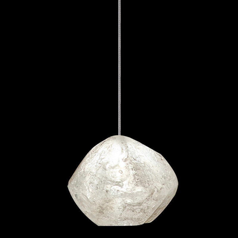 Luminaire suspendu rond 5,5 po Natural Inspirations, Argent