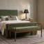 Banc recouvert de tissu vert Hertford-1503548230