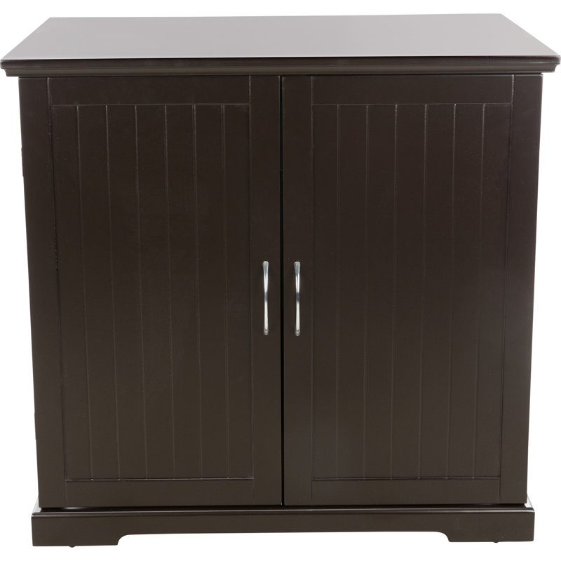 XL Espresso Brown Wooden Litter Box Enclosure with Drawer