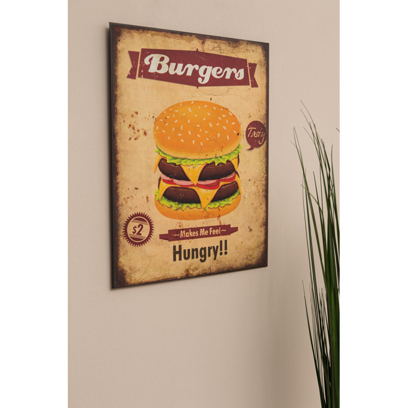 Burgers 1 Piece Wall Art