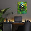 Art mural en verre Red Barrel Studio® «Tropic Spirits - Toucans» par Carol Cavalaris-1120333651
