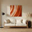 Abstrait couleur champ 87, art mural en métal brun-2037531798
