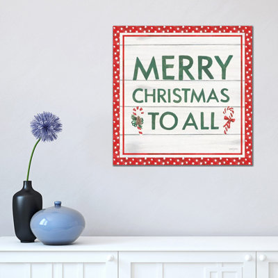 Welcome Christmas Sign by Jenaya Jackson - Wrapped Canvas Gallery-Wrapped Canvas Giclée