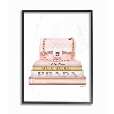 « style mode sac blanc rose or », impression bookstack