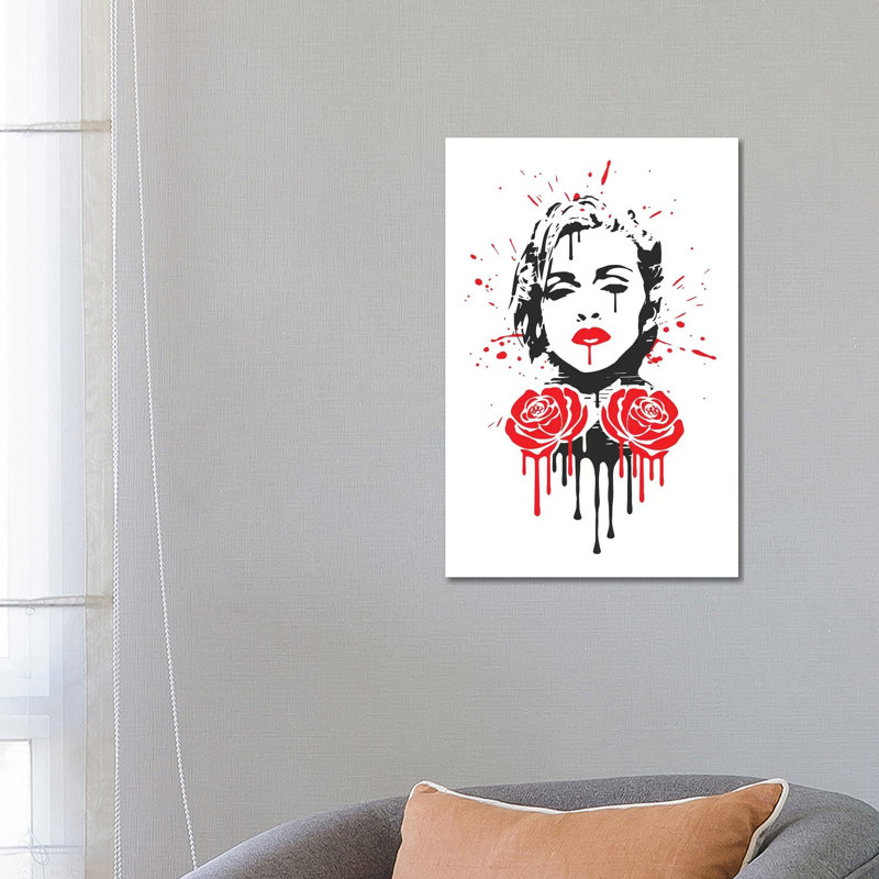 Coeur rebel, H 26 po x l 18 po x P 1,5 po, Papier d'art encadré noir, Blanc