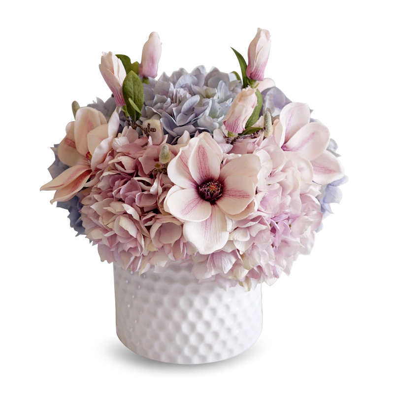 Arrangement floral hortensias