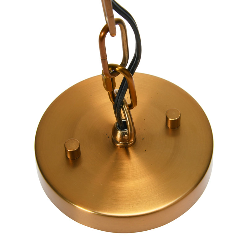 Plafonnier en métal, noir et nickel antique, Or