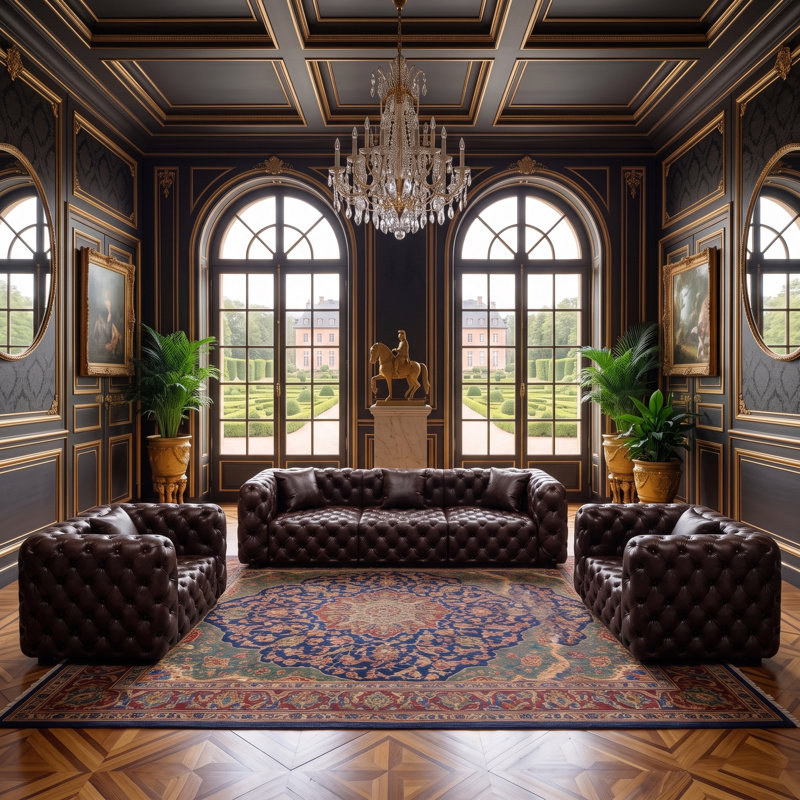 Canapé modulaire moderne, capitonné à la main avec des coussins, personnalisable pour le salon