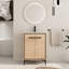Meuble-lavabo simple 24 po avec plateau en céramique Anmer-1860623459