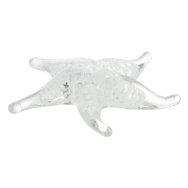Ashayra Glow-In-The-Dark Decorative Accent Glass Sculpture Nautical Figure - Starfish