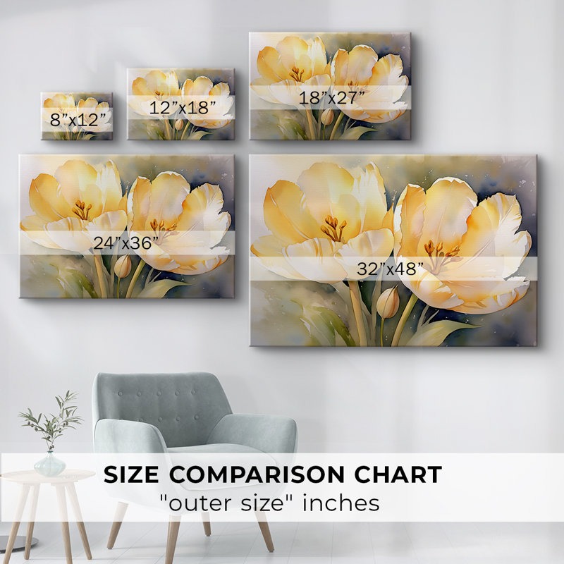 Série Floral-CLXIV -Galerie enveloppée Cavas, 12 x 18