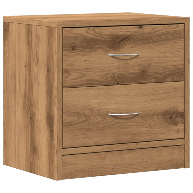 Emlyn 40cm W Manufactured Wood Bedside Table, Artisian Oak