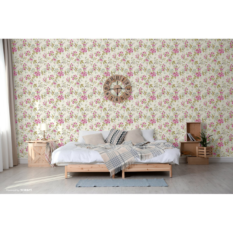 Amelie Trail 10m x 53cm Wallpaper Roll, Purple