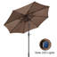 274.32cm Lighted Tilt Market Parasol-512582398