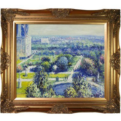 " Les Tuileries, 1876, Musee Marmottan " by Claude Monet Painting Print