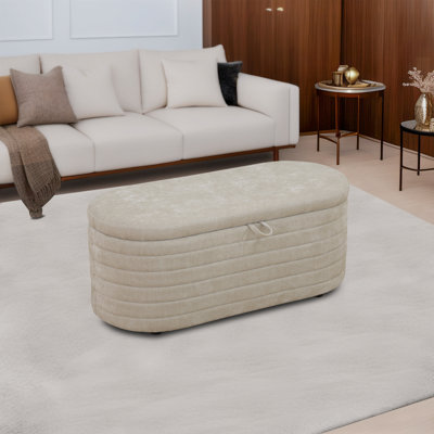 Upholstered Living Room Low Ottoman
