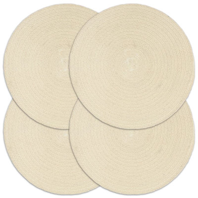 Billingsy Cotton Solid Colour Round Placemat