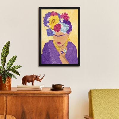 Frida And Flowers - Wall Art Print - Gallery Poster