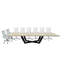 Ziran 144'' Solid Wood Rectangle Conference Table with 16 Chairs-1290454502