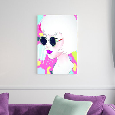 " 80's Fashion Illustration " Painting Print