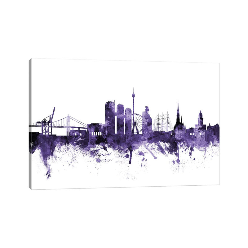 Gothenburg, Sweden Skyline by Michael Tompsett - 1 Piece Wrapped Canvas Wall Art, 101.6 cm H x 66.04 cm W x 1.91 cm D