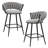 Upholstered Counter Stool With Metal Frame-986813603-986813602
