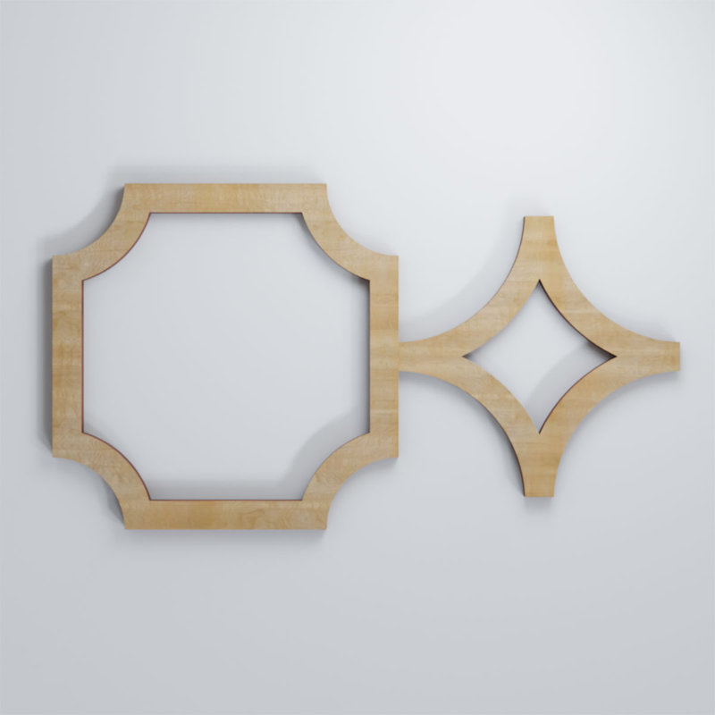 Panneaux muraux décoratifs en bois Anderson, Bouleau, H 15 3/8 po x l 27 7/8 po x P 3/8 po