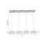 Luminaire suspendu en cristal 7 lumières Csoma