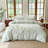 DONEUS Striped Duvet Cover Set 100% Washed Cotton Linen Like Soft Feelling Breathable Bedding-120141893-113054922