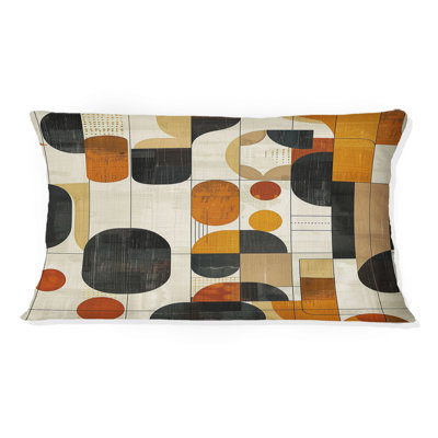 Coussin lombaire orange Midcentury Shapes I - Midcentury