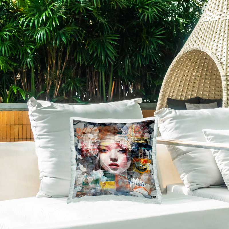 Abstract Outdoor Throw Pillow